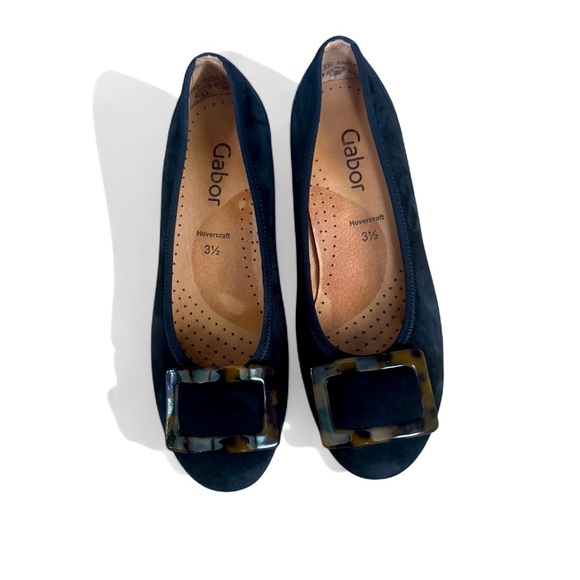 Black Tortoise Buckle Ballet Flat - Picture 2 of 5